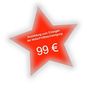 Ihre Mofa - Bescheinigung!